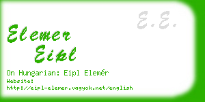elemer eipl business card